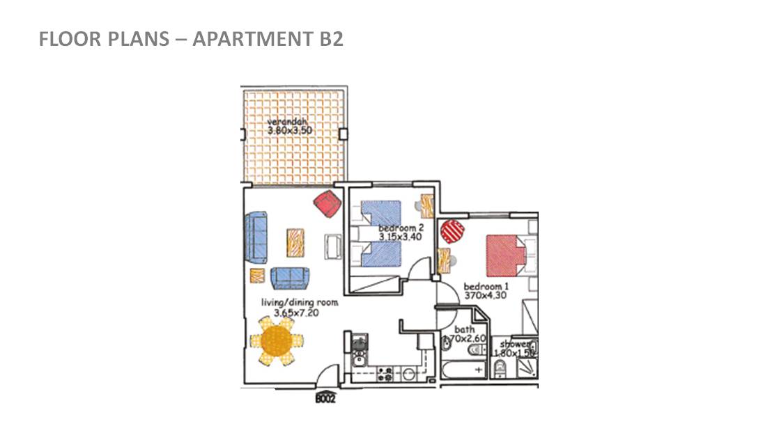 B2 Apartment floor plan
